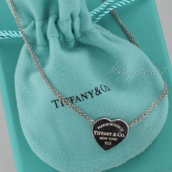 Tiffany & Co. Jewelry - Return Tiffany Center Heart Double Strand Necklace
